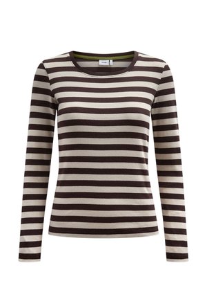 Nümph, NUMIXIE LS T-SHIRT - GOTS - T-shirt à manches longues - black coffee