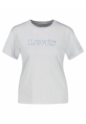 T-shirt med print - light blue