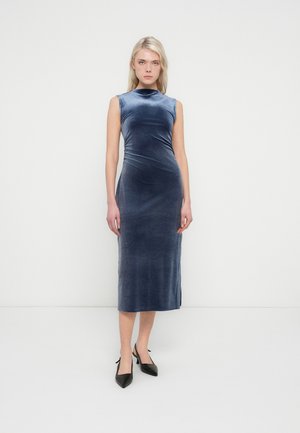 V RUCHED MOCK - Dienas kleita - blue ridge