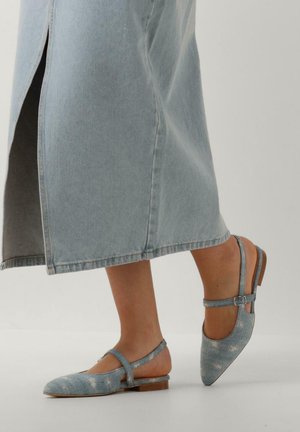 Slingback ballerina´s - lichtblauw