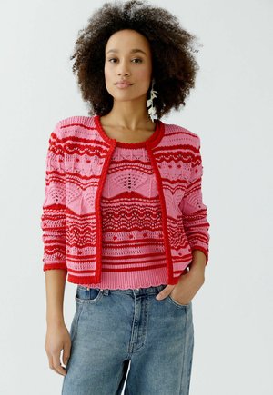 Oui Cardigan - pink rose