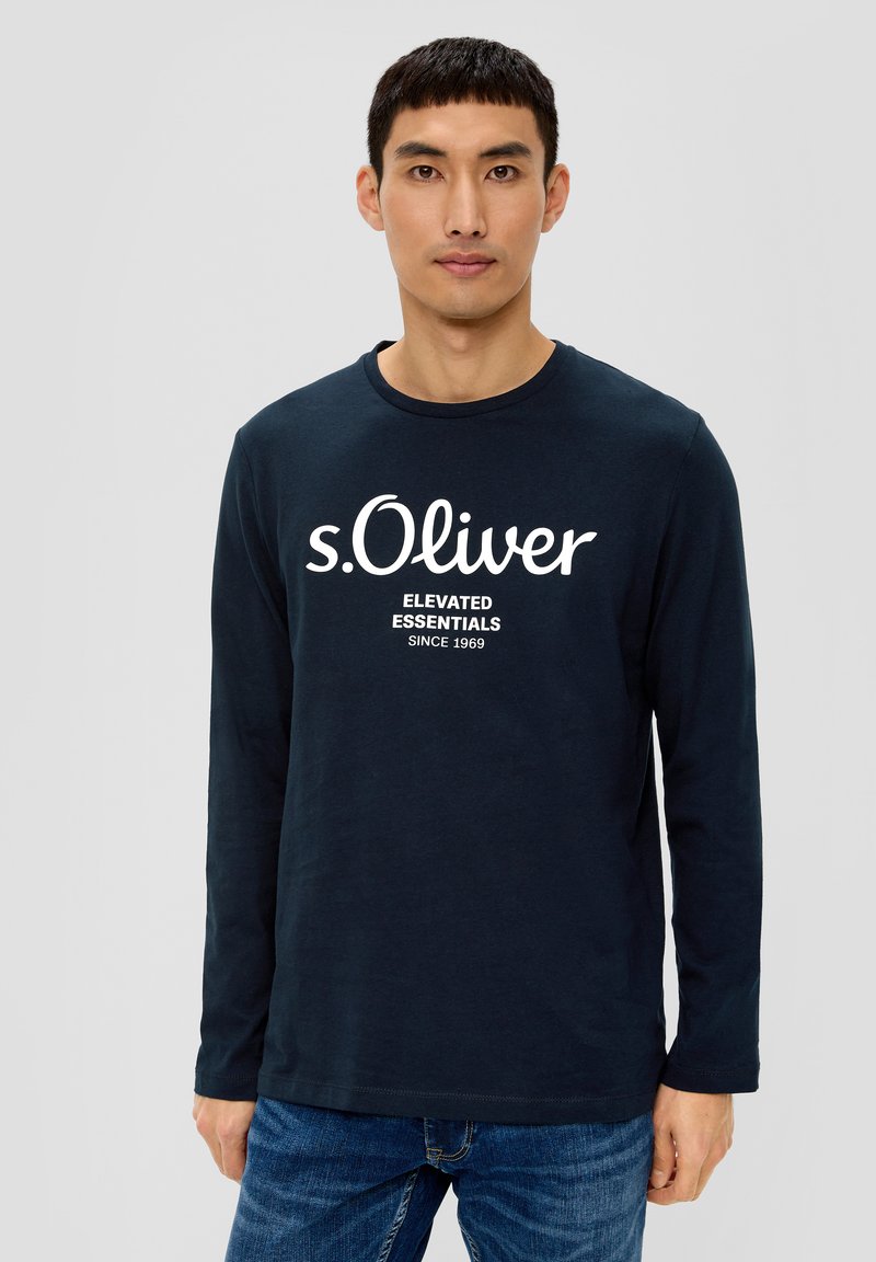 s.Oliver Langarmshirt - navy