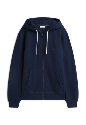 Tommy Hilfiger, ESSENTIAL FLEECE HOODED REG ZT - Felpa con zip - navy blue