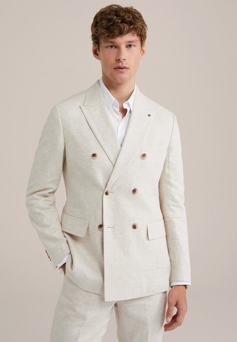 WE Fashion DOUBLE BREASTED - Suknjič - beige