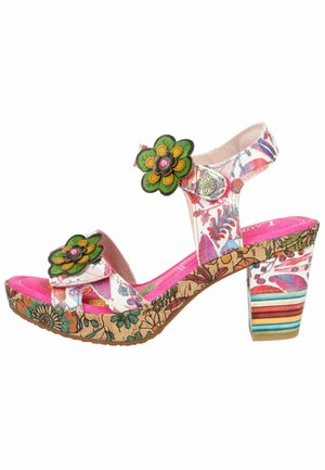 Sandales à talons hauts - fushia