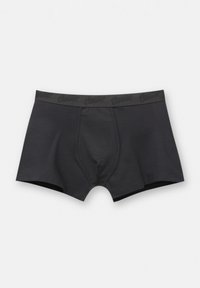 Boxeri negri dintr-un material moale, cu o talie elastică discretă, ce prezintă un logo subtil. Realizați dintr-un material neted, cu un design minimalist și ajustat.