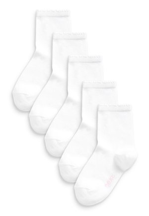 5 PACK  - Trumpos sportinės kojinės - white