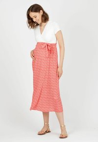 Attesa Maternity FEDERICA-MATERNITY NURSING MIDI - Vapaa-ajan mekko - coral red