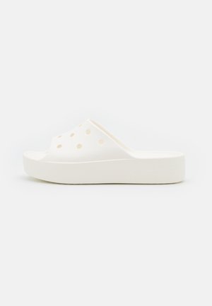 CLASSIC PLATFORM SLIDE - Pantolette flach - white