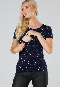 Chelsea Clark Z FUNKCJĄ KARMIENIA - T-Shirt basic - Marineblaue Tupfen