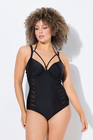 Ulla Popken Badeanzug - black