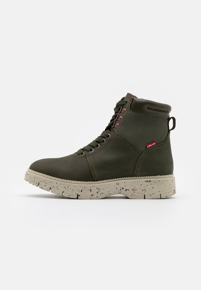 JAXY MID - Platform ankle boots - dark khaki
