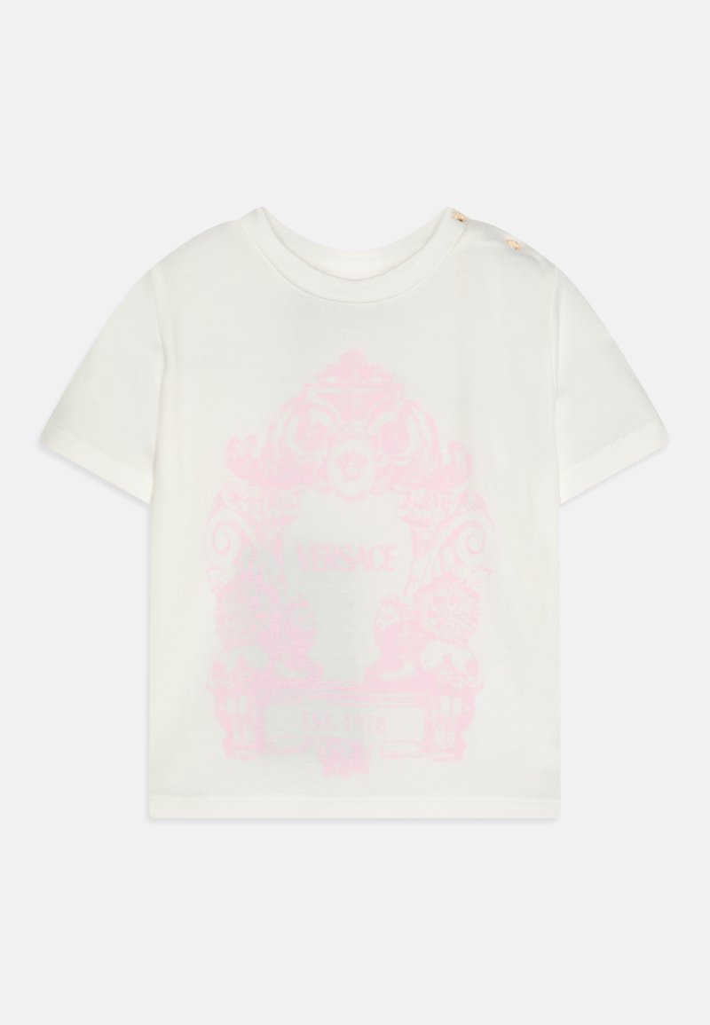 Versace - STEMMA PRINT UNISEX - Camiseta estampada - bianco/rosa, Ampliar