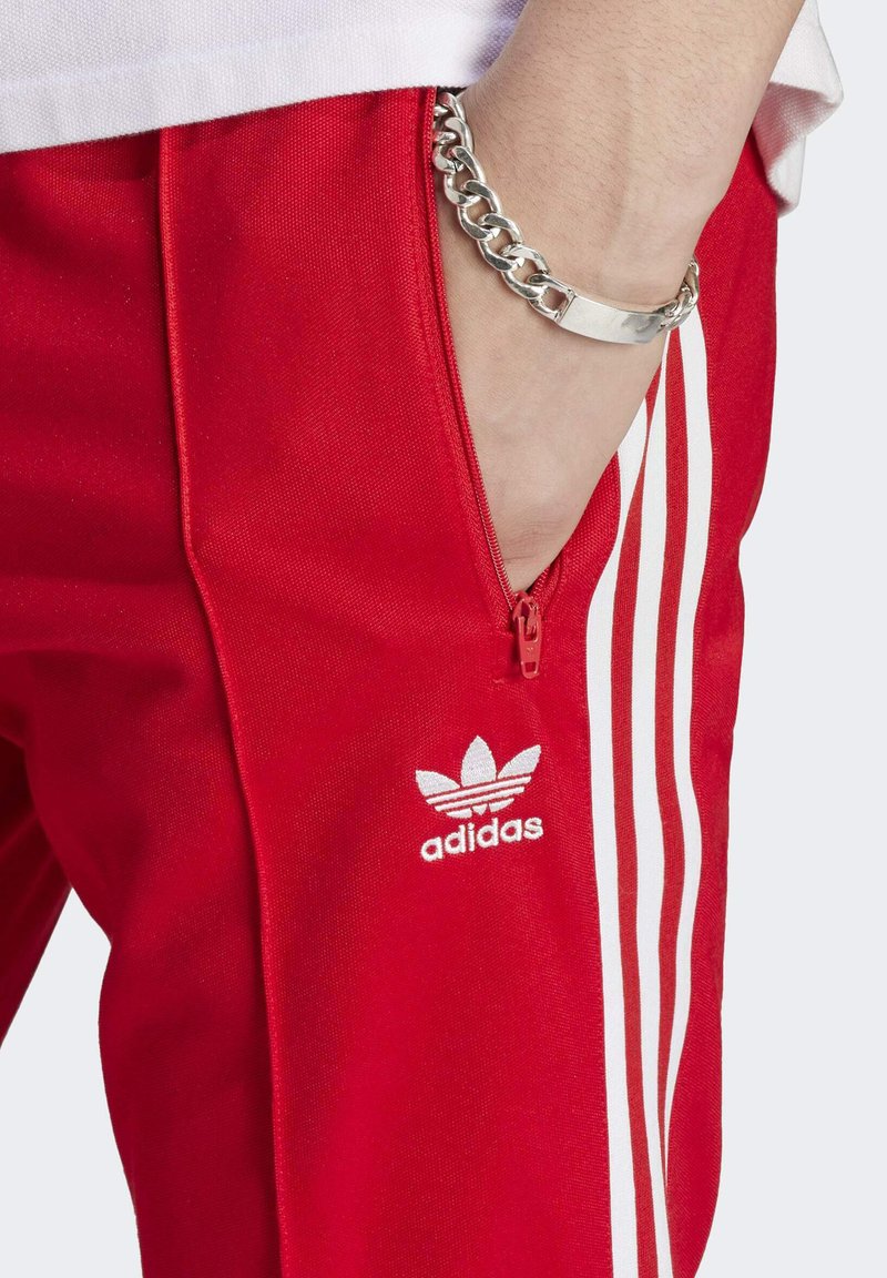 red mens adidas joggers