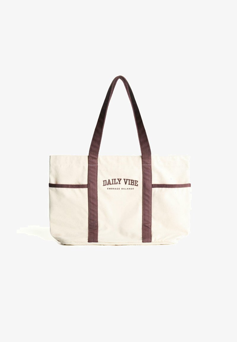 Bershka Shopping bag beige - Main Image