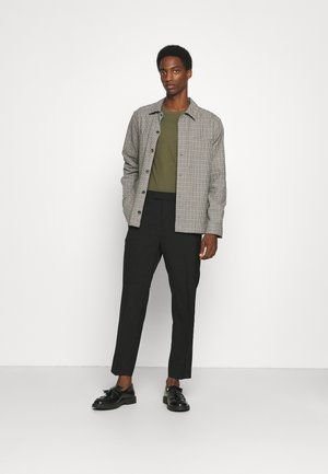 3 PACK - Long sleeved top - black/dark grey/olive