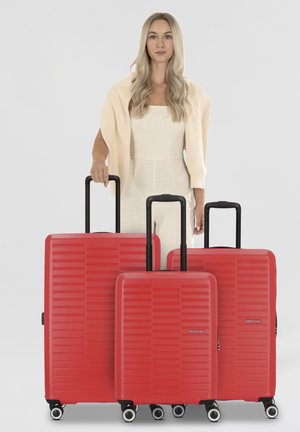American Tourister SUNSET HILLS  ROLLEN SET - Set di valigie - apple red