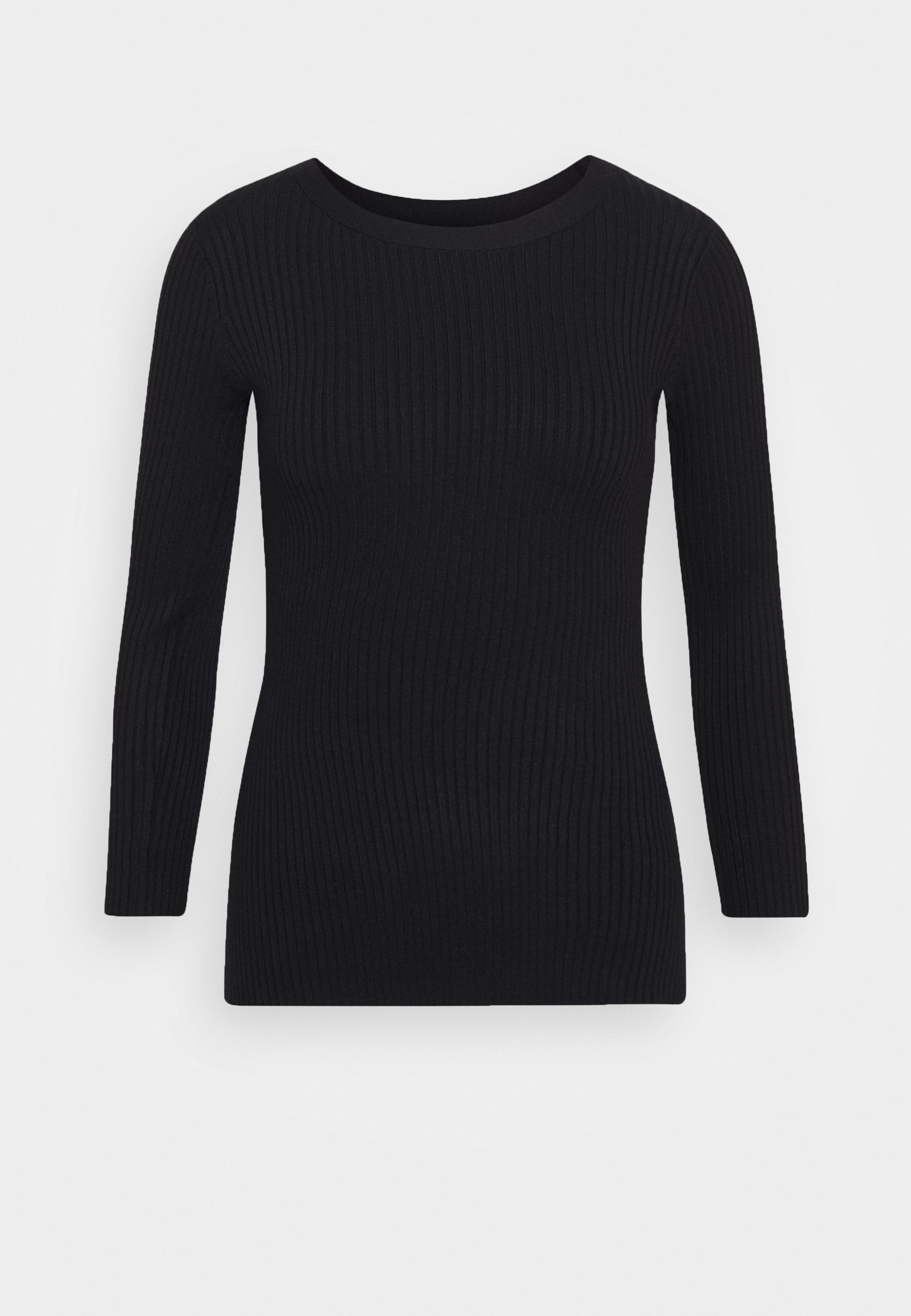 Anna Field BASIC rib 34 sleeve jumper Trui blackZwart Anna Field BASIC rib 34 sleeve jumper Trui blackZwart