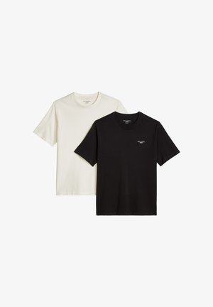 Marc O'Polo DENIM, T-SHIRT, SSL, LOGO PRINT, DOUBLE PACK - T-shirt basique - black multi