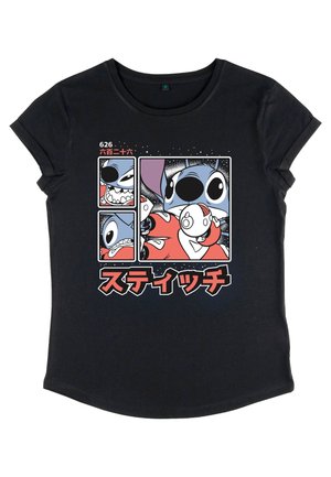 Henry Tiger LILO & STITCH STITCH KANJI - T-shirt print - black