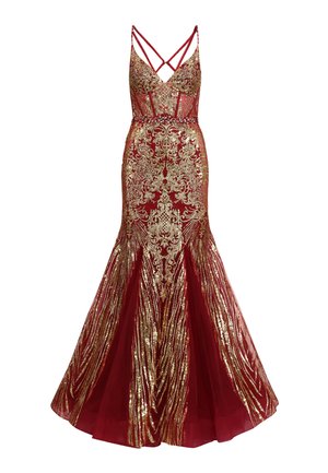 Kraimod, KRAIMOD ABENDKLEID - Ballkleid - bordeaux-gold