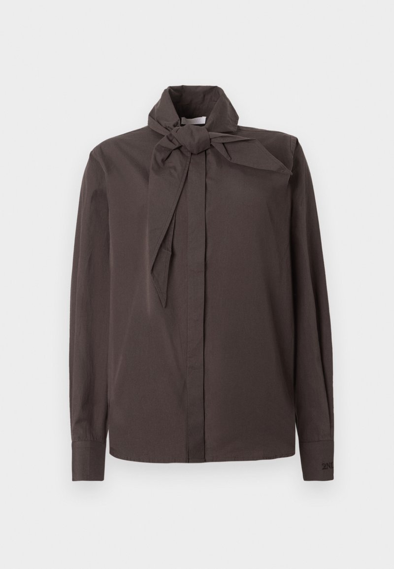 2nd Day Overhemdblouse donkerbruin 2nd Day Overhemdblouse donkerbruin