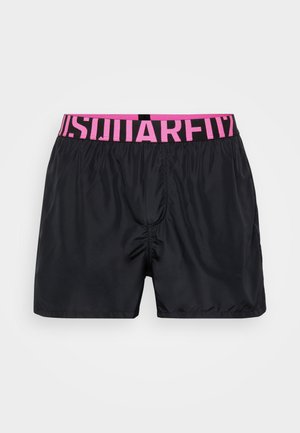 Dsquared2 URBAN BOXER MIDI - Short de bain - black/pink