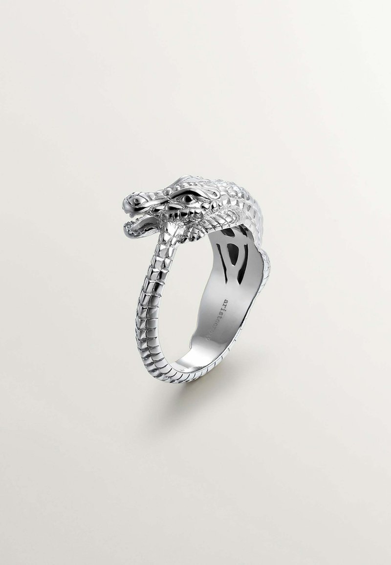 Aristocrazy CON FORMA DE COCODRILO Anillo silver/plateado