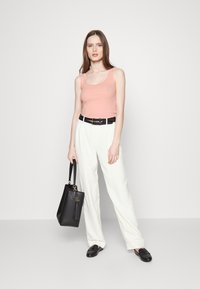 Lauren Ralph Lauren STRETCH COTTON TANK TOP - Top - rose/tan