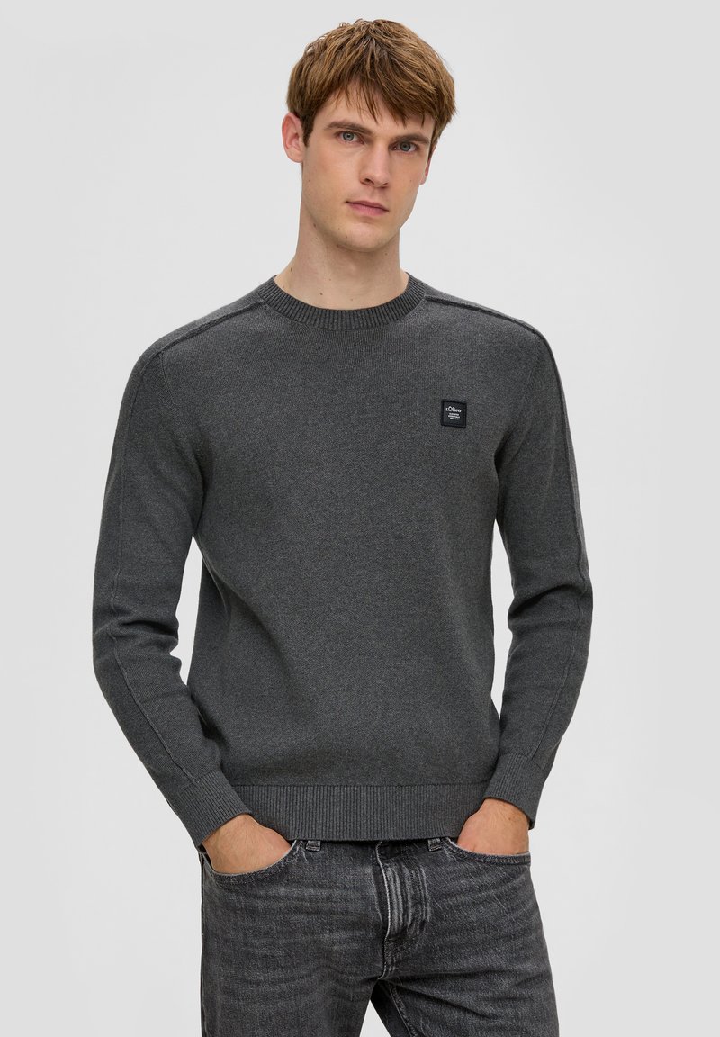 s.Oliver Pullover - dunkelgrau