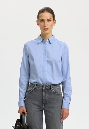 Selected, SLFROMIE - Camisa - bright white\blue