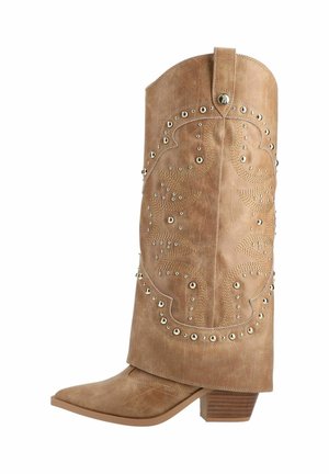 Steve Madden STIEFEL - Cowboy/Biker boots - tan leather