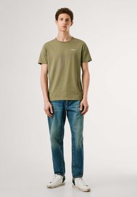 Pepe Jeans ORIGINAL - Jednoduché tričko - military green