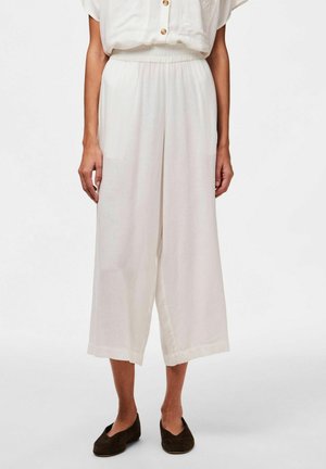 CULOTTES PCPIA - Pantalon classique - bright white