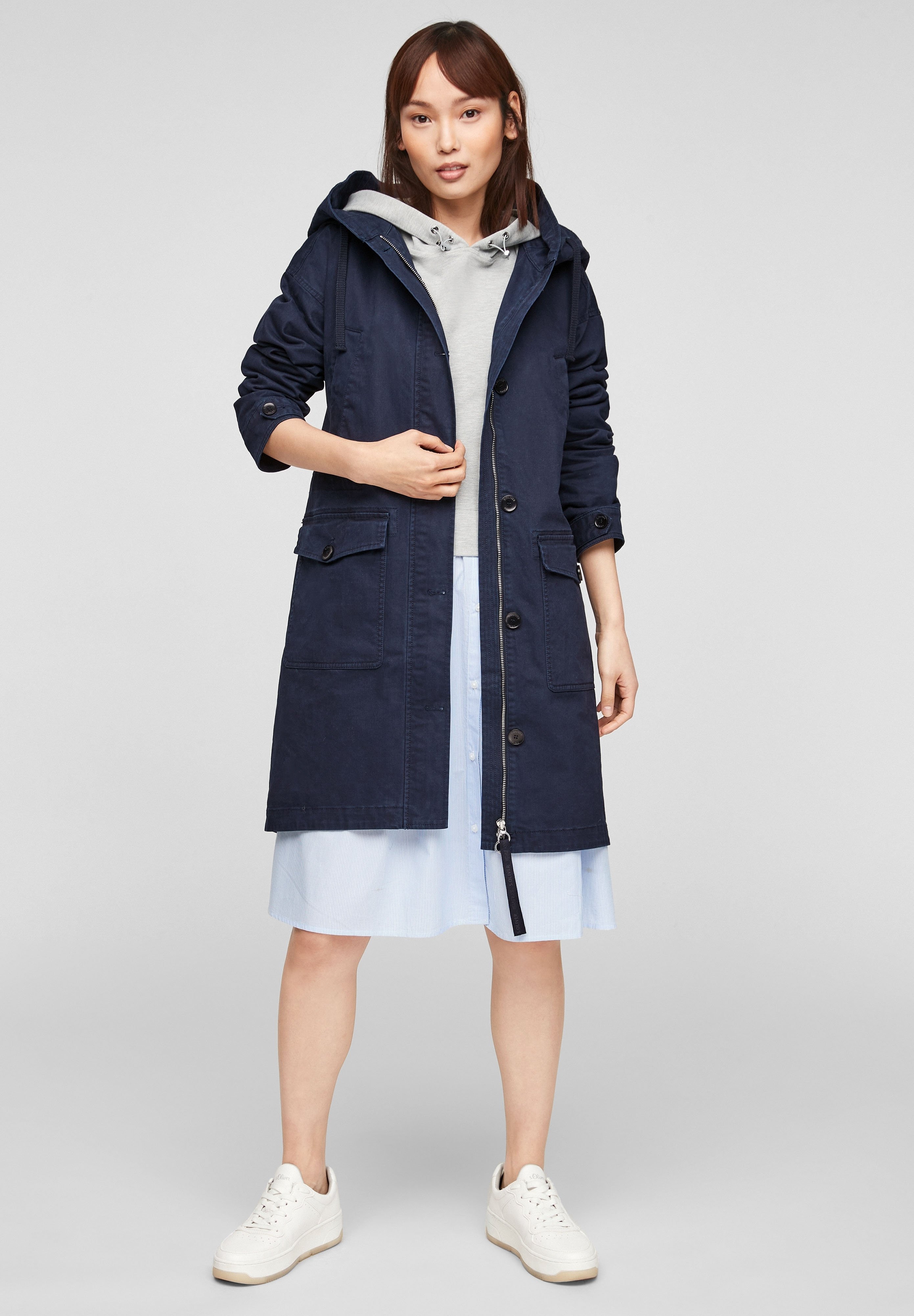 s oliver parka dunkelblau