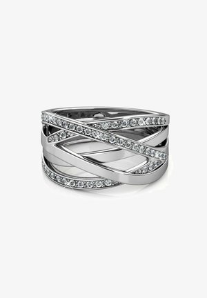 CRISS CROSS - Ring - argenté / cristal