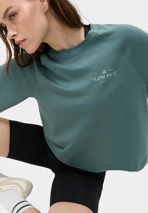Marks & Spencer, T-shirts print - smokey green