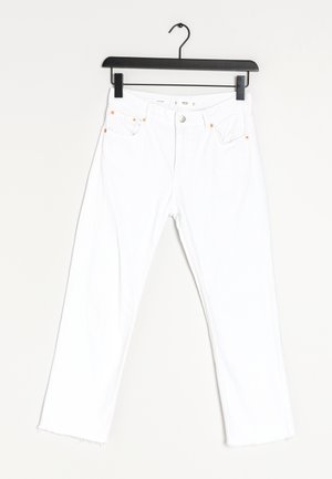 Mango Jeans Straight Leg - white