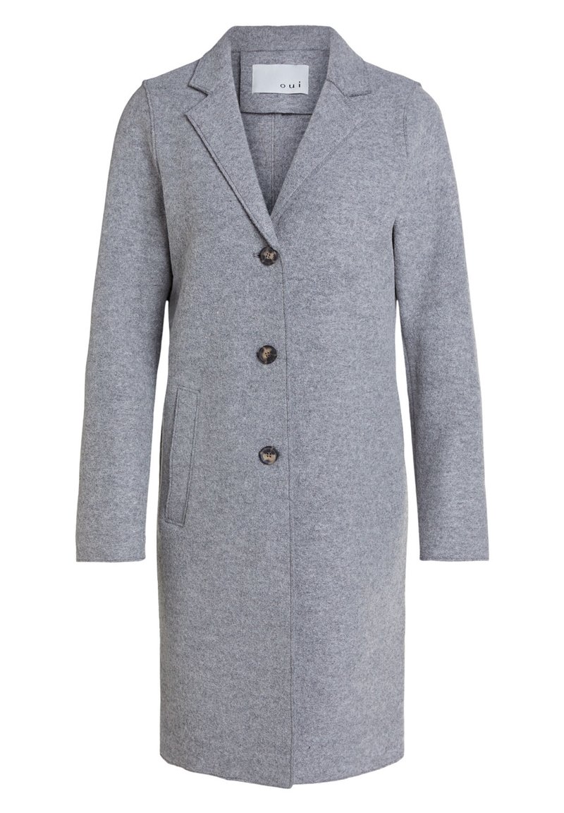 Damen Parkas | Oui MAYSON AUS GEKOCHTER WOLLE Klassischer Mantel grey/grau - ZD53049 Damen Parkas | Oui MAYSON AUS GEKOCHTER WOLLE Klassischer Mantel grey/grau - ZD53049