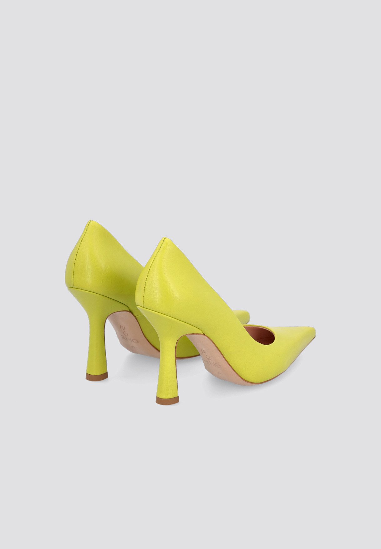 light yellow high heels
