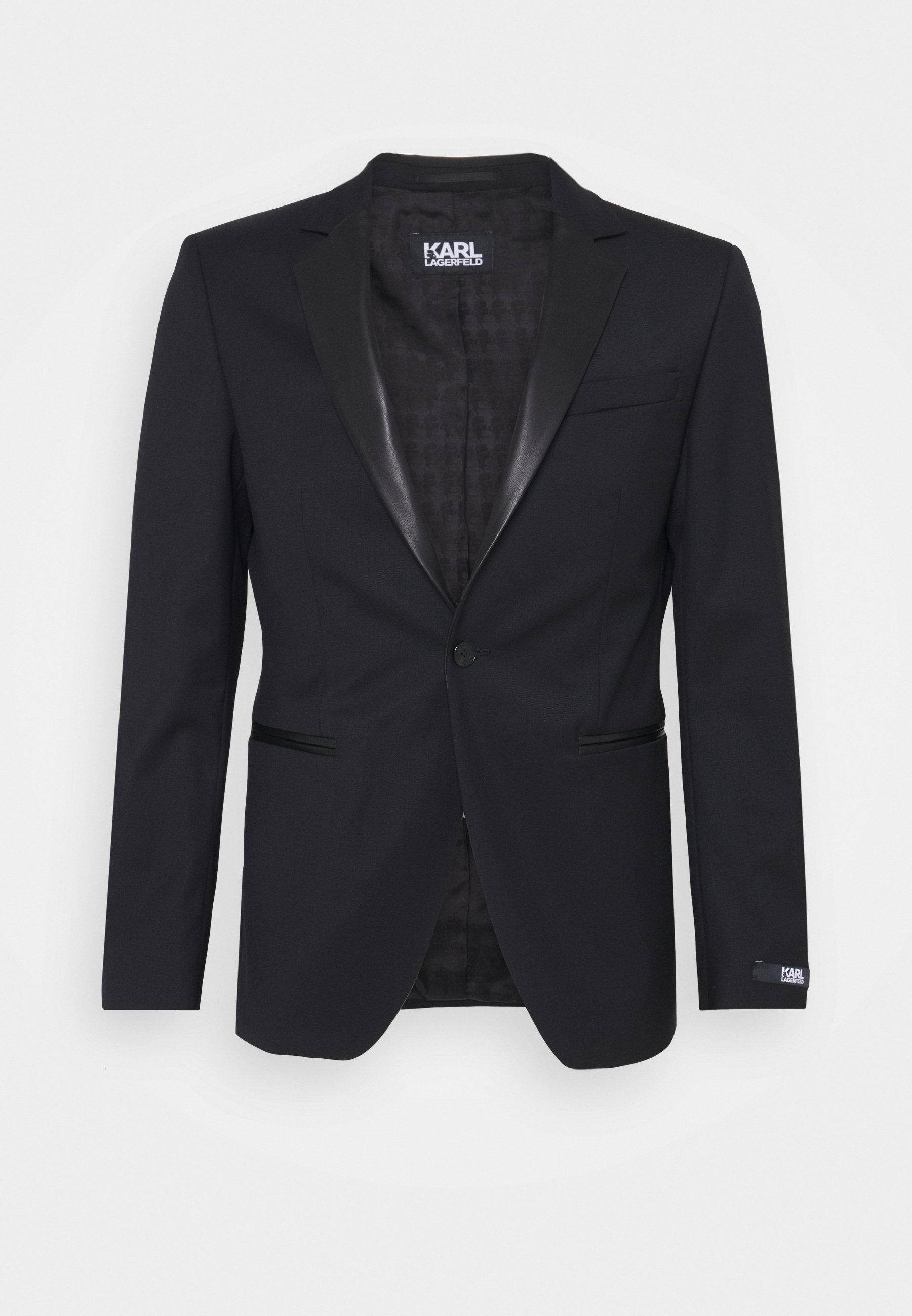KARL LAGERFELD JACKET LAPEL - Chaqueta de traje - black/negro - Zalando.es