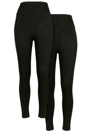 2-PACK - Leggings - Hosen - black black