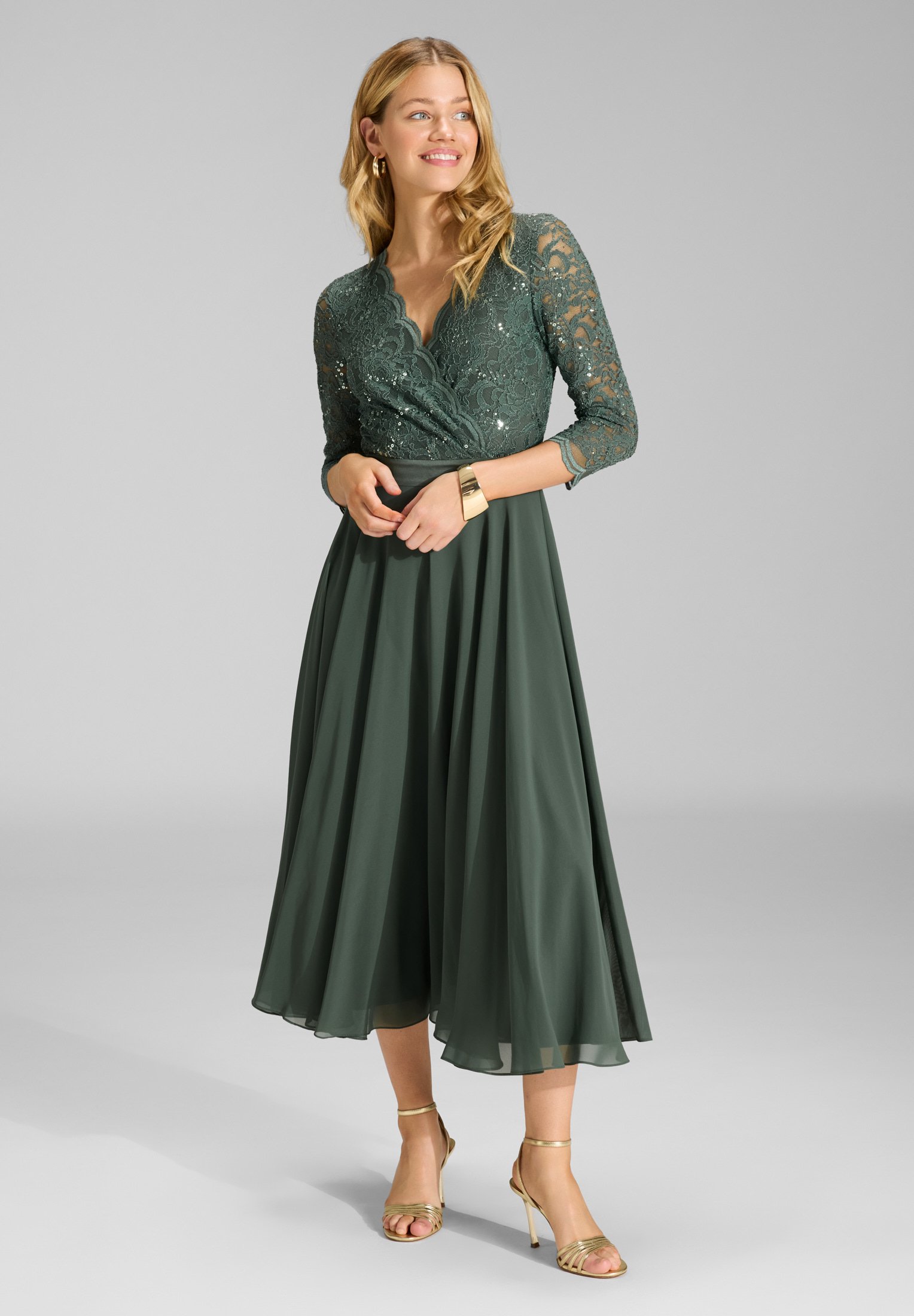 Swing Cocktail dress / Party dress - green - Zalando