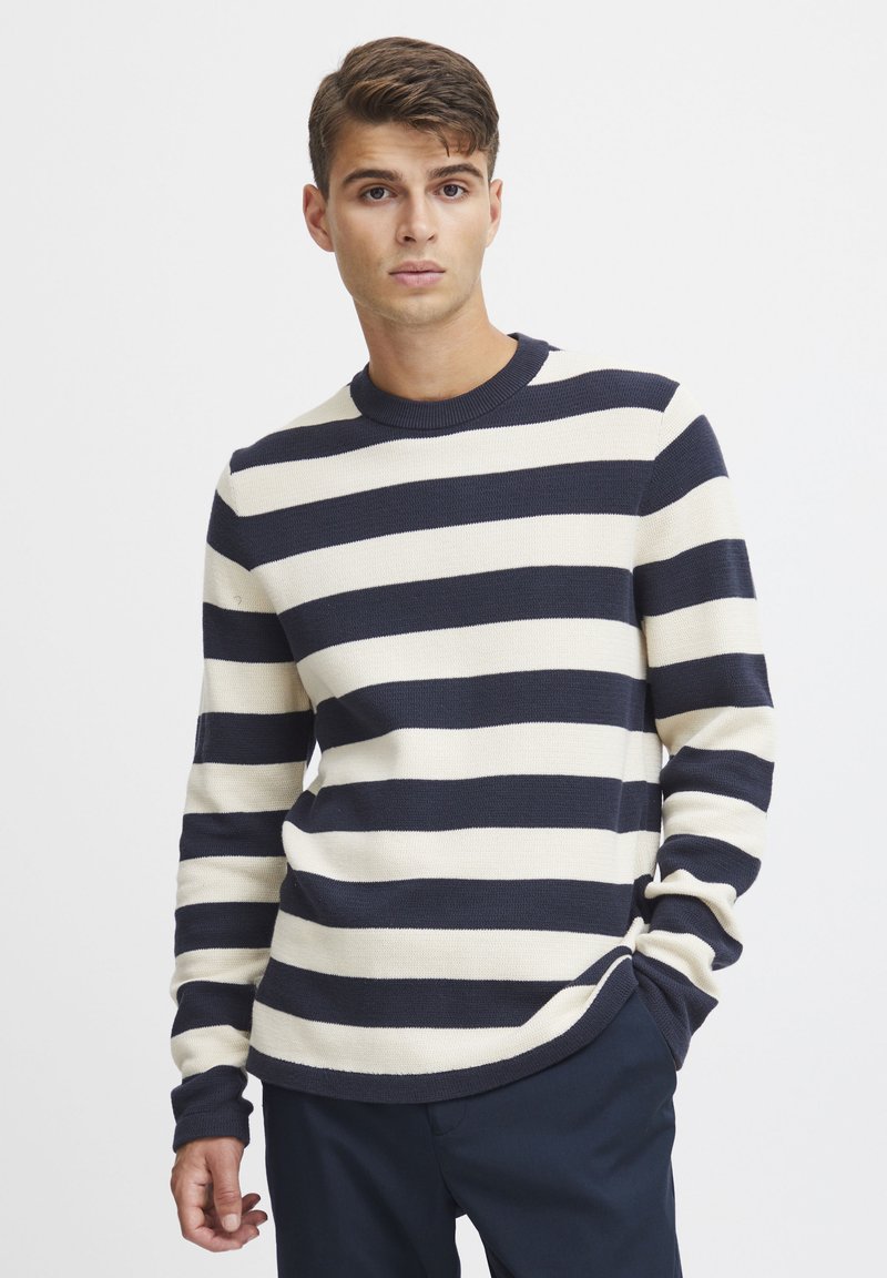 Casual Friday - CFKARL STRIPED CREW NECK - Maglione - dark navy, Ingrandire