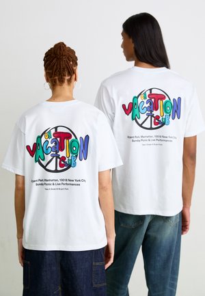 NYC MANHATTAN UNISEX - Print T-shirt - white