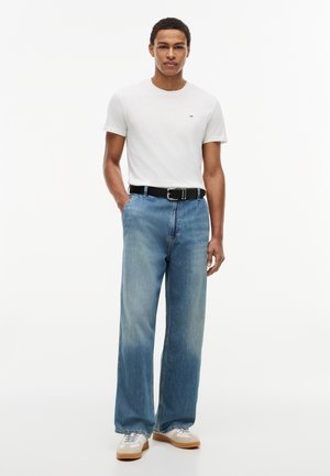 Tommy Jeans, SLIM TEE 2 PACK - Lihtne T-särk - black/ecru