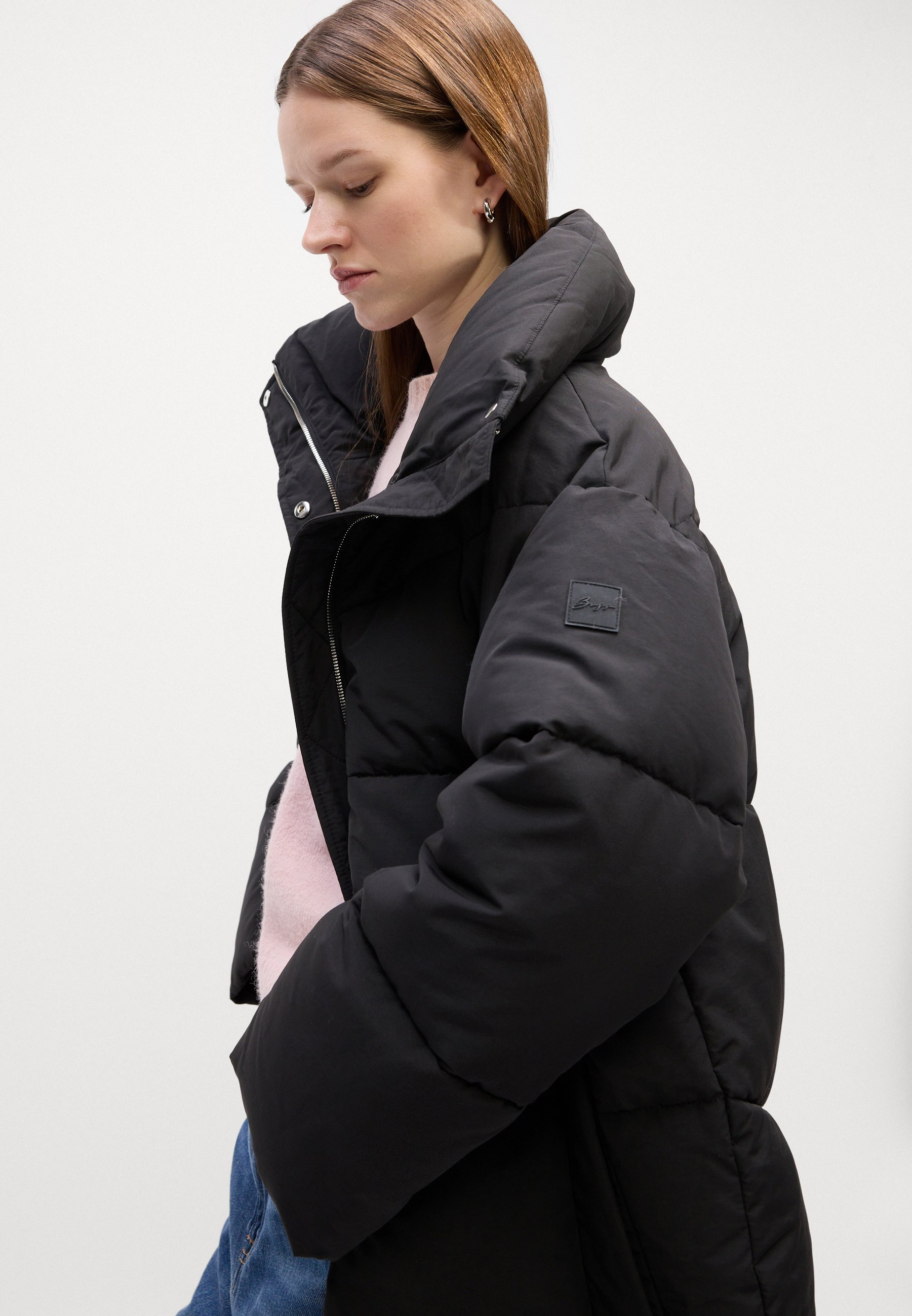 Marimekko SUOJA LINSSI - Down coat - black/grey/black