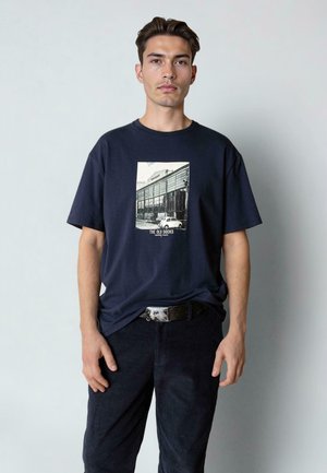 T-shirts med print - navy