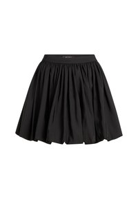 TAFFETA SKIRT - A-snit nederdel - black