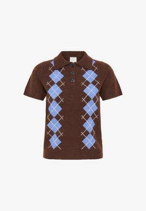ICHI, IHDASILA SS3 - Polokošeľa - chicory coffee harlekin
